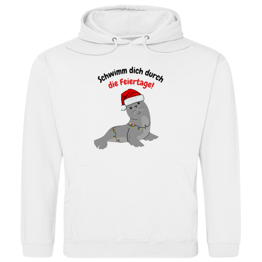 Schwimm dich durch die Feiertage - Herren Hoodie