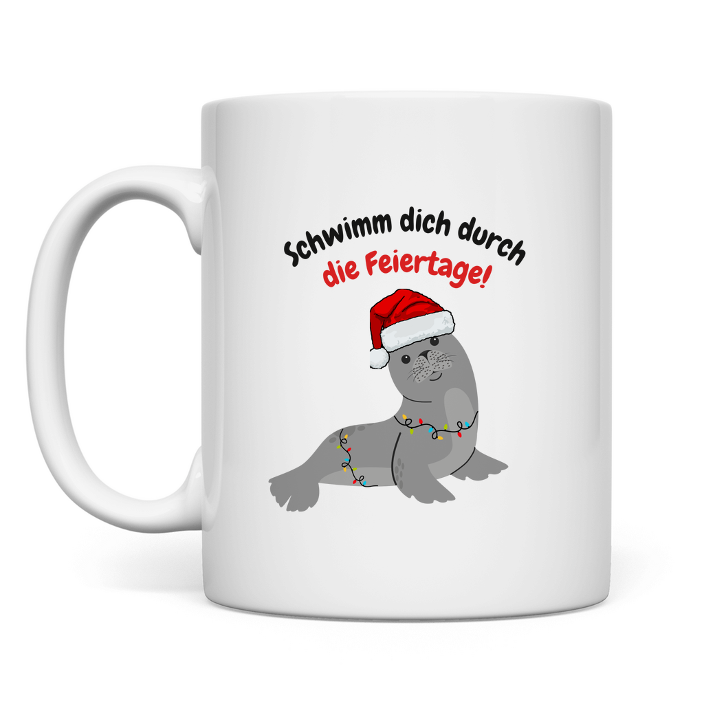 Schwimm dich durch die Feiertage - Tasse