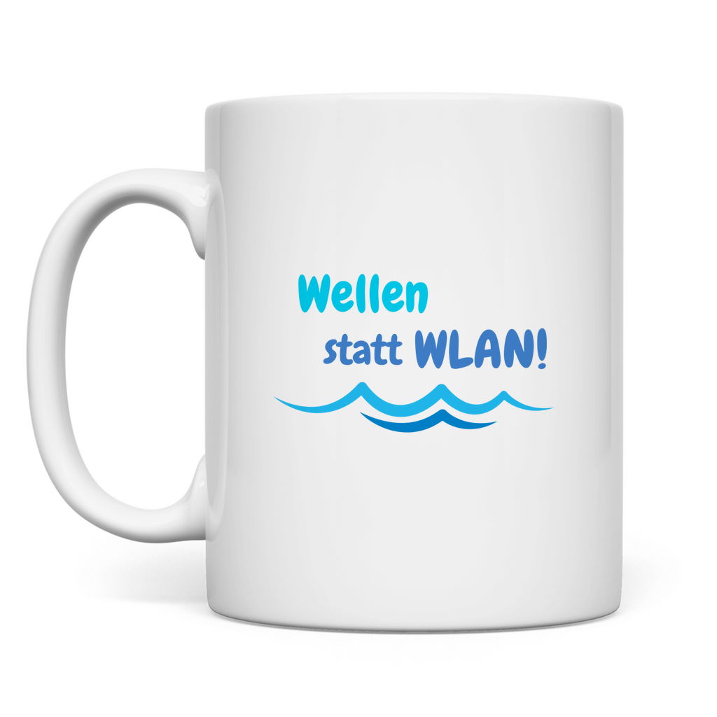 Wellen statt WLAN - Tasse